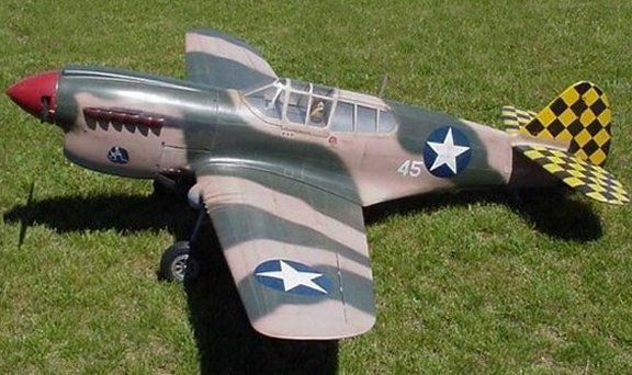 Plans for P40E Warhawk 64 inch wing.