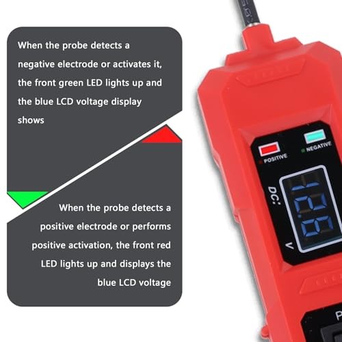 Multifunctional Car Circuit Tester Component Activation Electrical Tester 6 Red