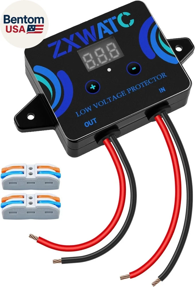 DC12-36V Low Voltage Protector, Digital Disconnect Switch, Over-Discharge Cutoff