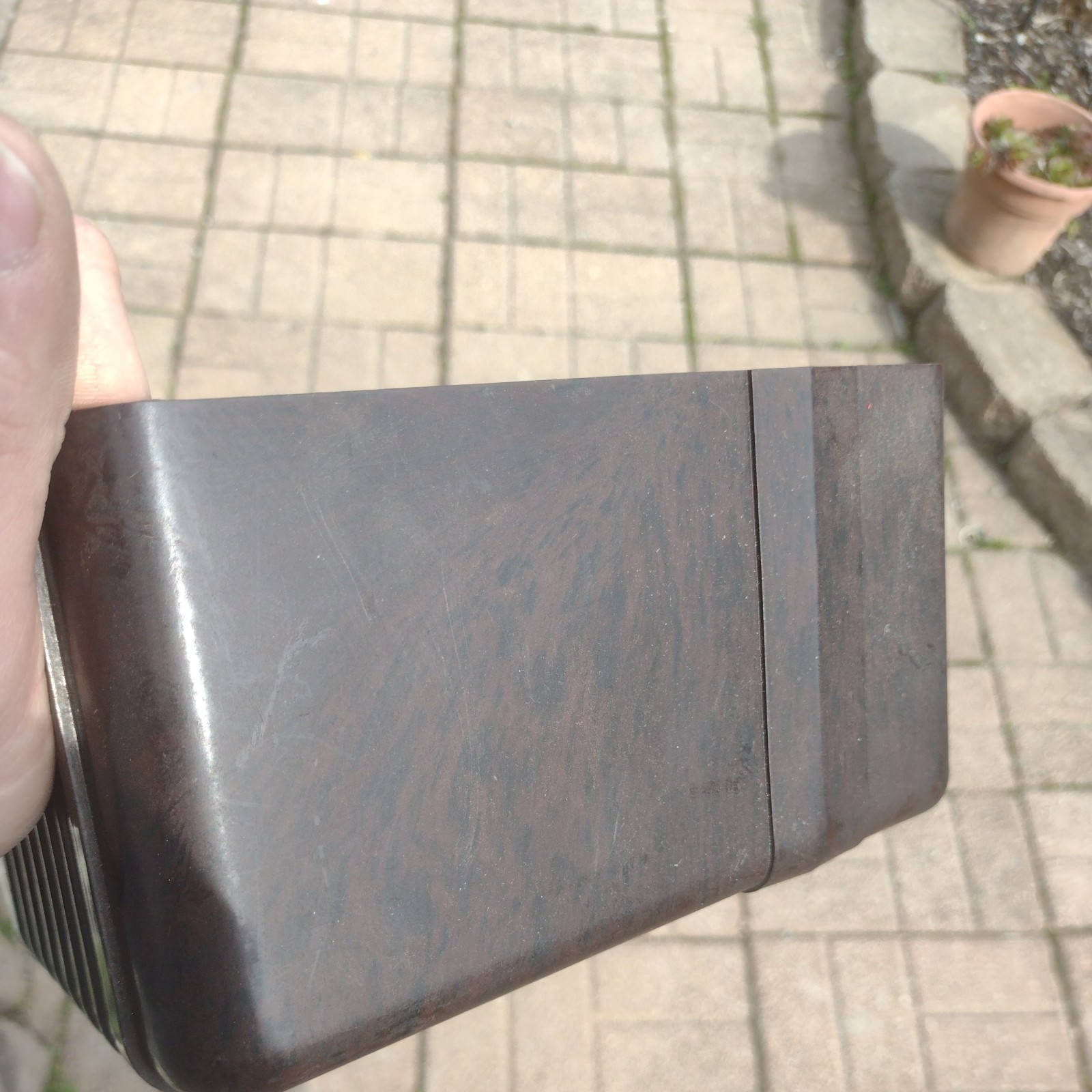 Antique 1930s Detrola Pee Wee Tube Radio Case.