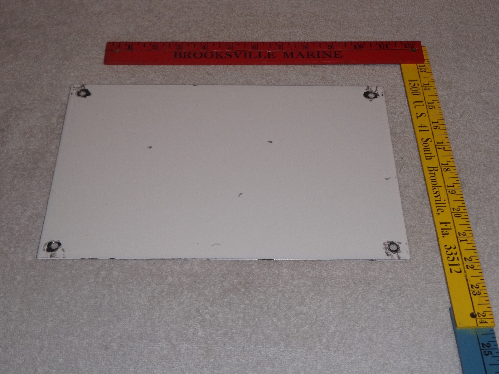 VINTAGE HARLEY DAVIDSON MOTORCYCLE PARTS 12" PORCELAIN METAL GASOLINE & OIL SIGN