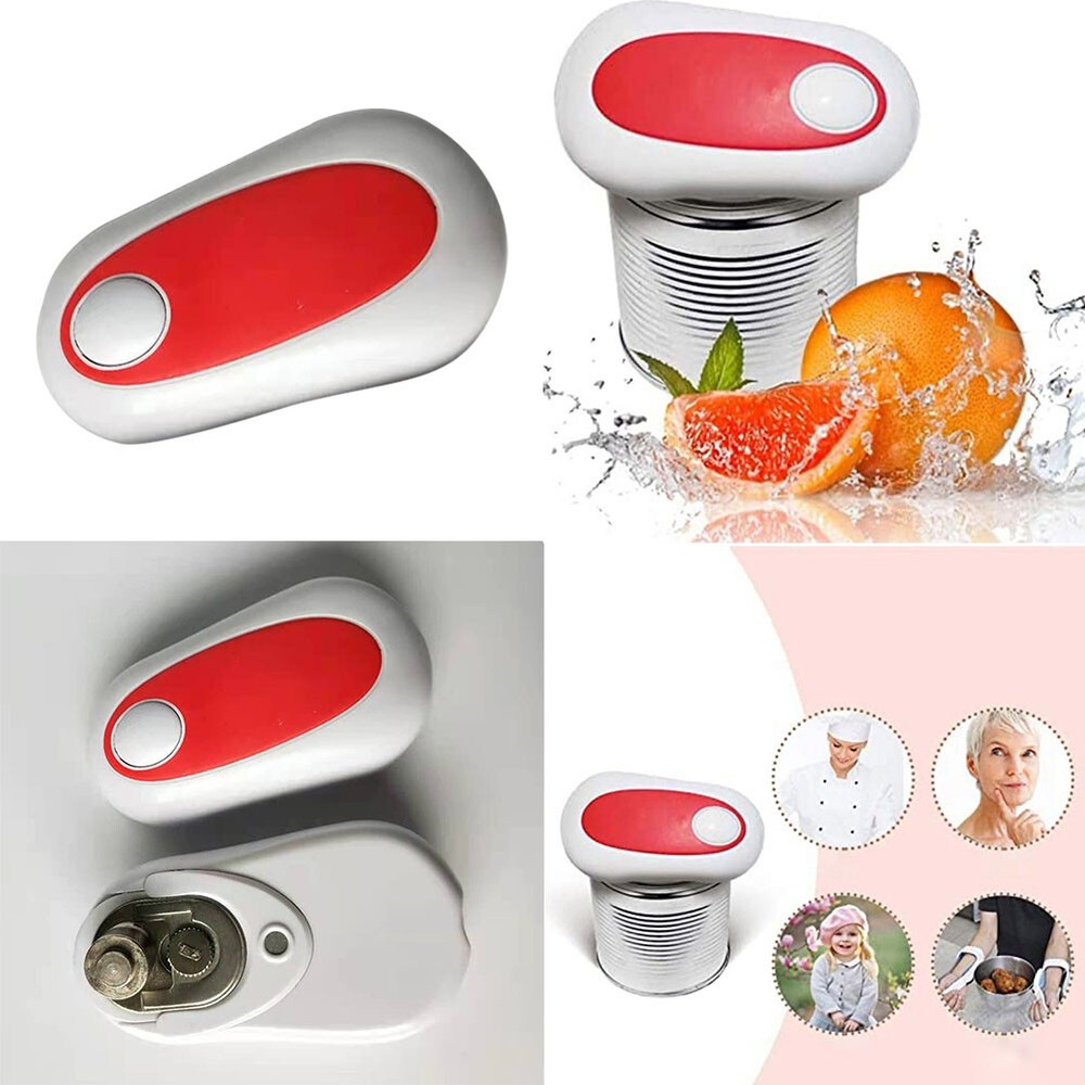 US 1 Pcs Electric Can Opener No Sharp Edge Kitchen Automatic Smooth Felt Open