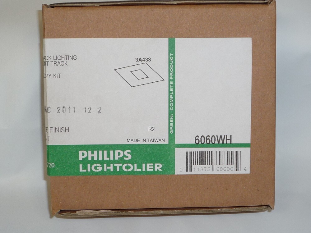 PHILIPS LIGHTOLIER 6060WH Lytespan-Track Lighting Basic or Advent Track Accessor
