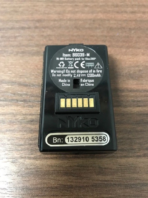 Nyko Rechargeable Controller Battery Pack Black Model 86039-M For Xbox 2E
