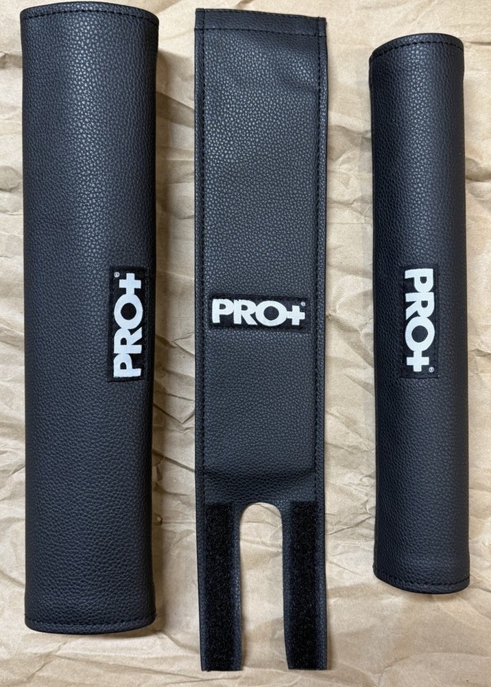 BMX Handlebar, Frame & Stem Pads Black (3 Piece Set)