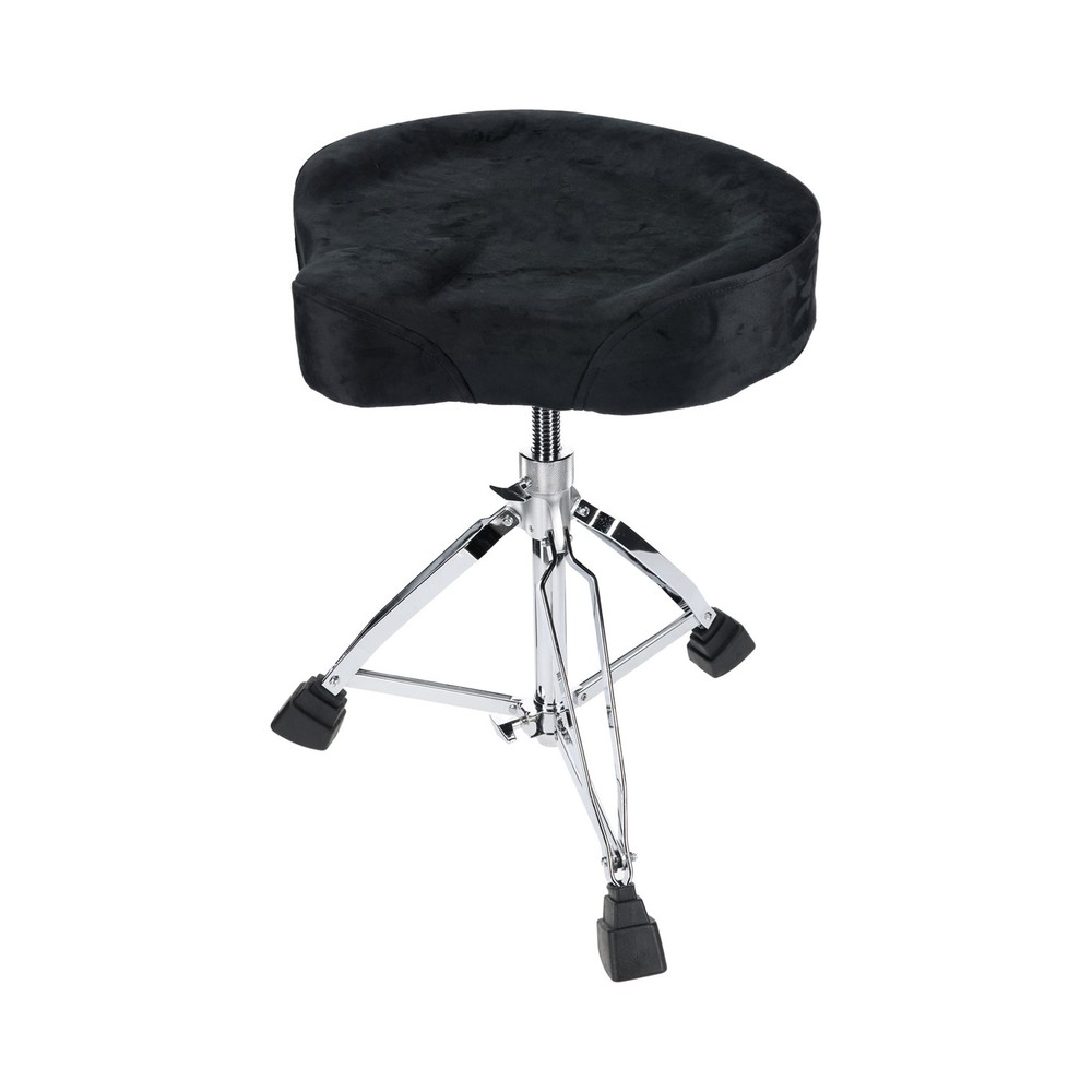Rockville RDS50 Double Braced Drum Throne Stool 4" Padding, Adjustable+Lockable