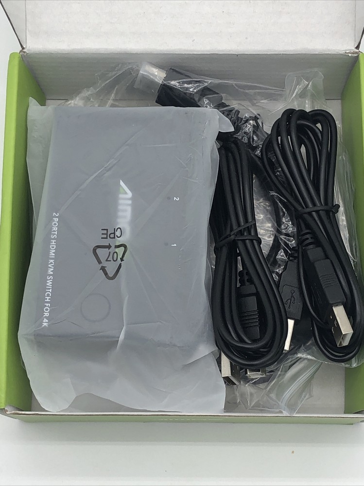 Aimos KVM Switch 2 Port HDMI Switch for 4K USB 2.0