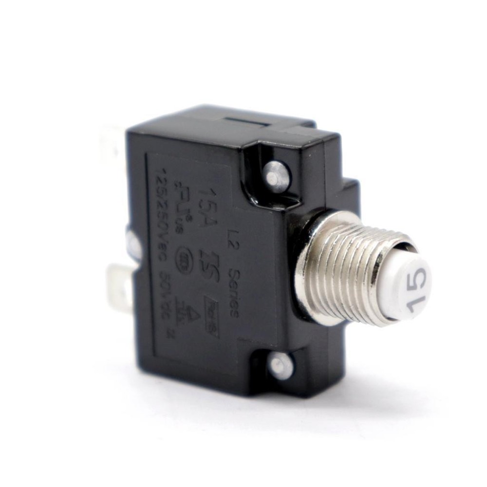 15A Circuit Breaker Overload Protector Switch Resettable