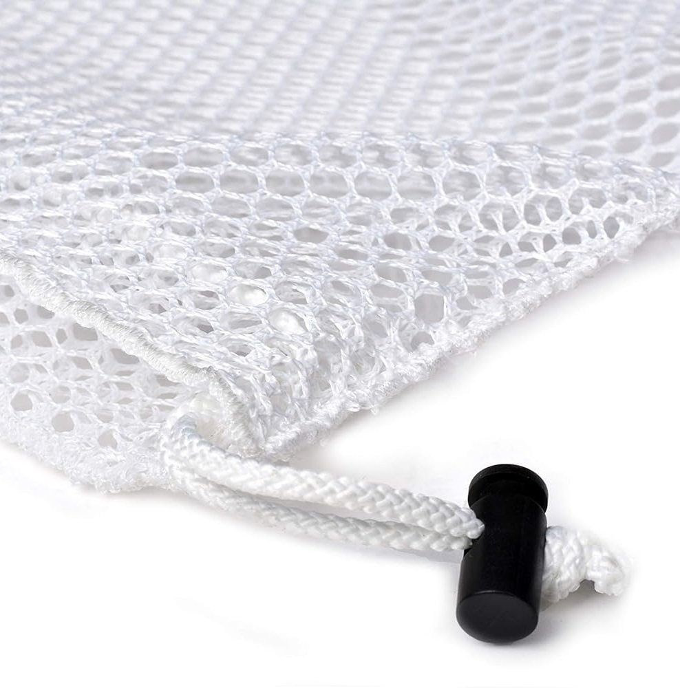 2pcs Heavy Duty Extra Large Mesh Laundry Bag Extra Large Drawstring Laundry Bag
