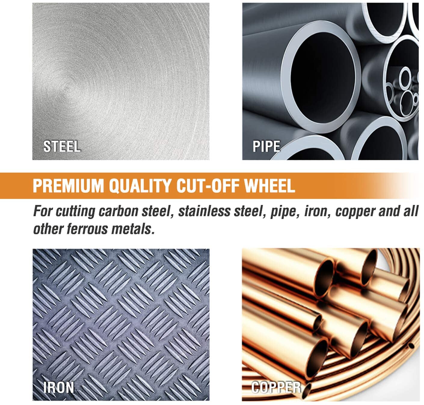 10 Pack Metal & Stainless Steel Cut Off Wheels 4-1/2" Angle Grinder Cutting Disc