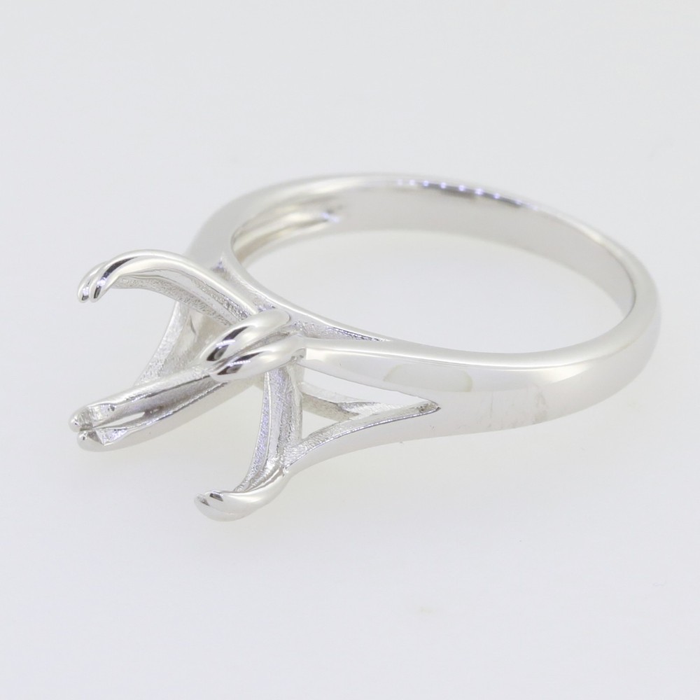 Sterling Silver Semi Mount Ring Setting Round RD 11mm