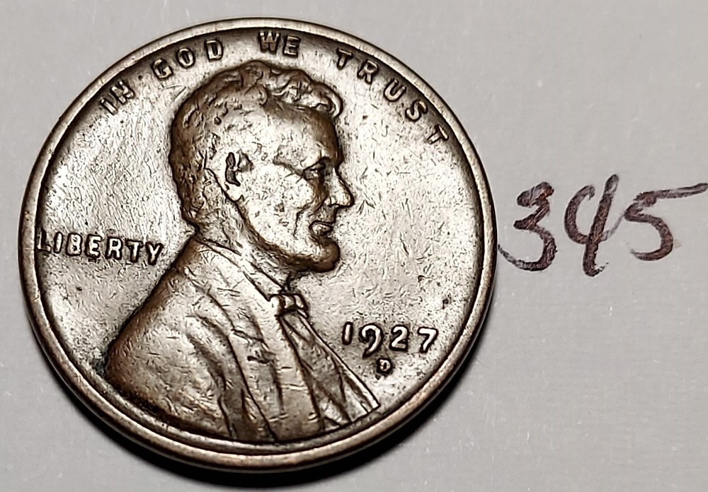 1927-D Lincoln Wheat Cent #345
