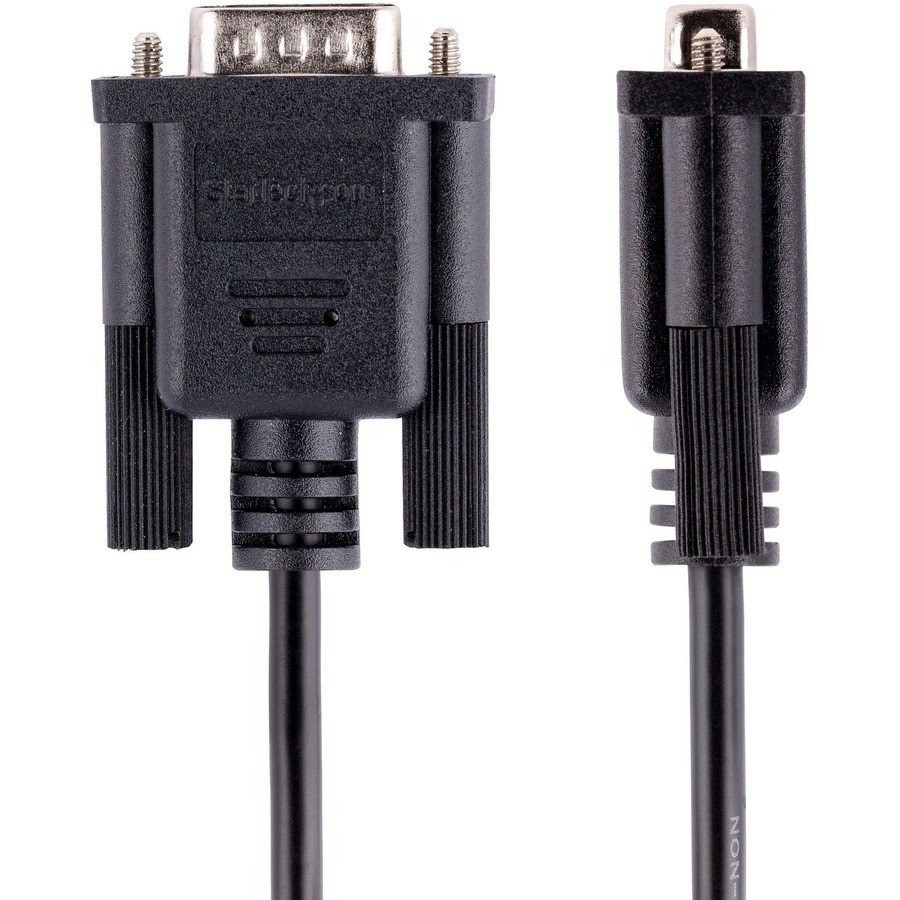 StarTech 9FMNM3MRS232CABLE 3m DB9 Serial Null Modem Cable Black