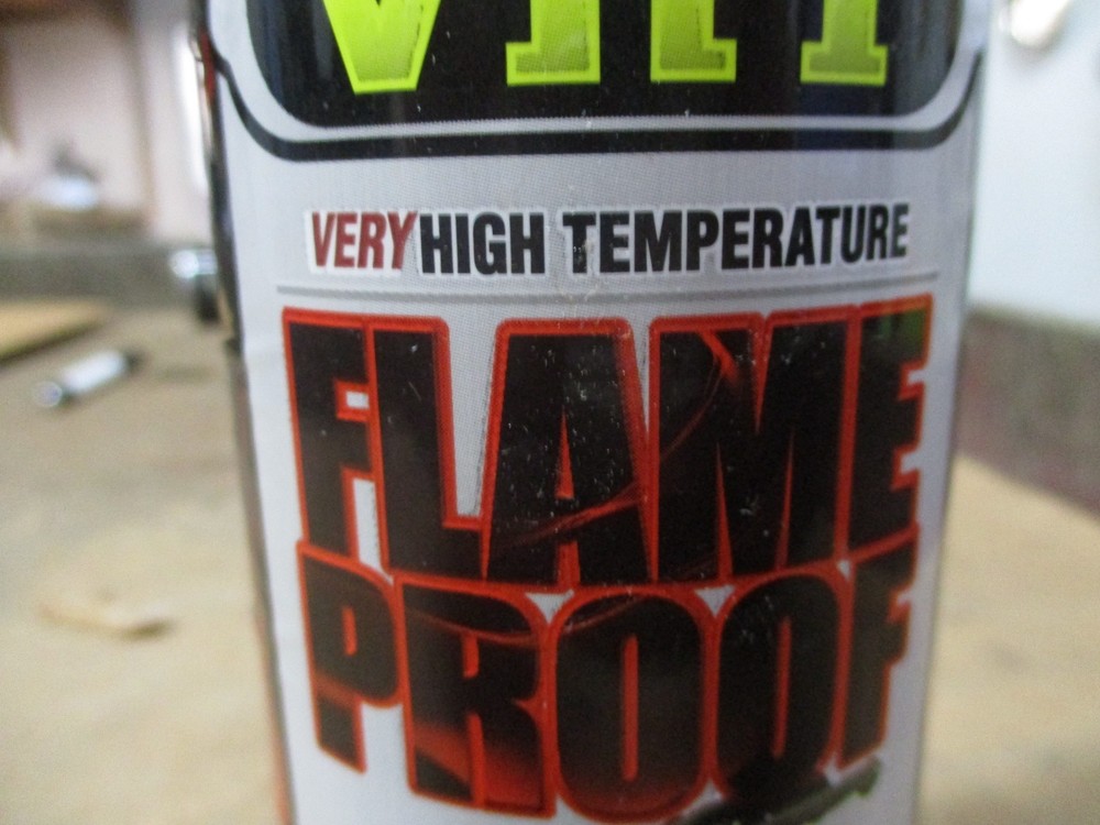 VHT SP108 High Temperature Flame Proof 11oz. Flat Header Yellow Spray Paint 11oz