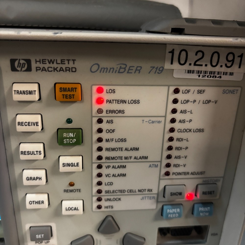 HEWLET PACKARD HP OMNIBER 719 37719A COMMUNICATIONS PERFORMANCE ANALYZER 🎯