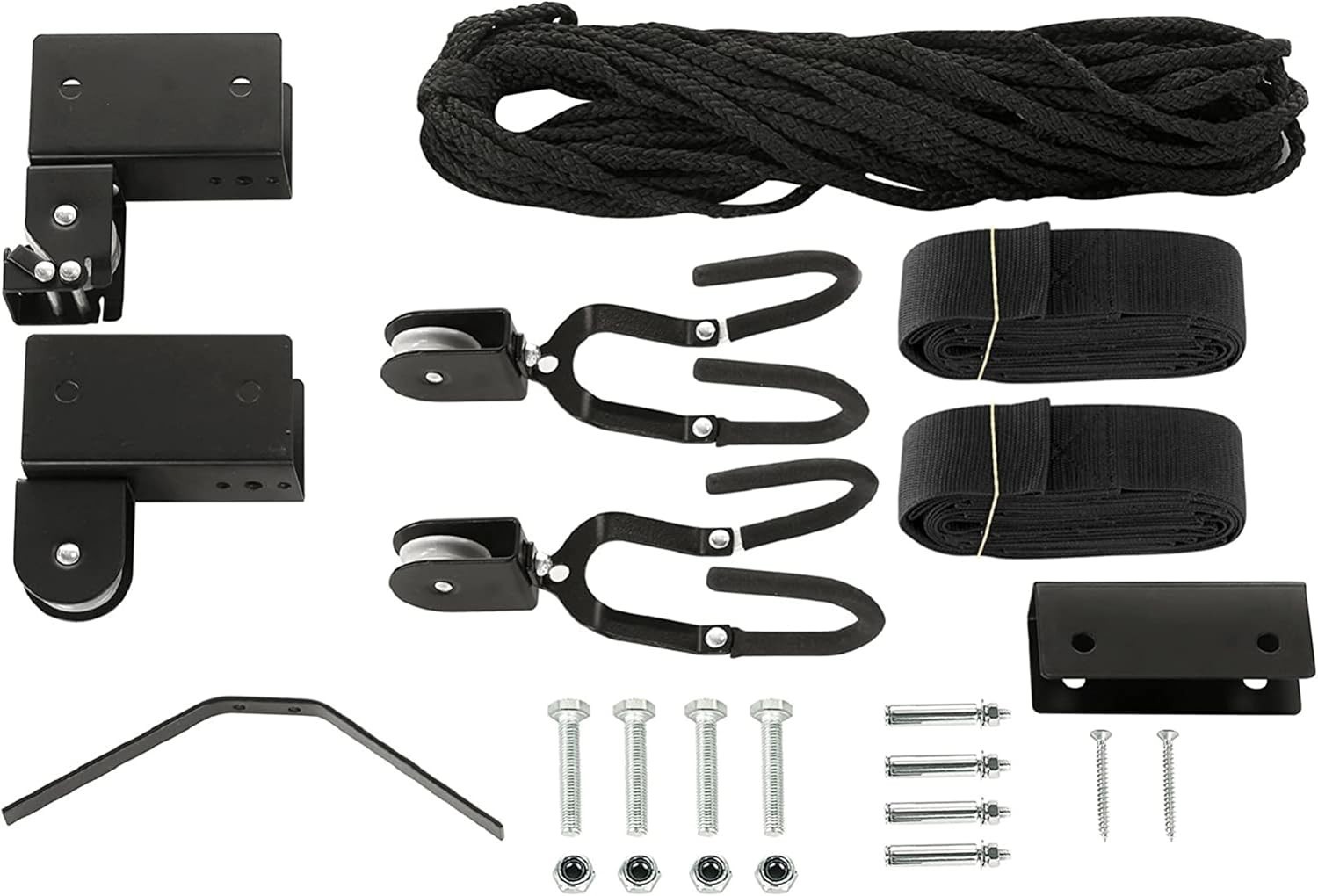 Kayak Hoists Overhead Pulley System 125lb Capacity for Canoes Bikes Ladders