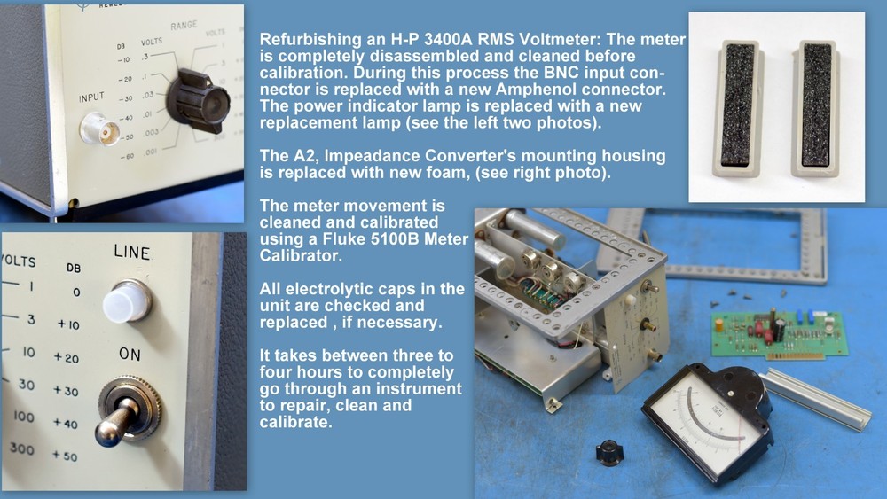 HP 3400A RMS Voltmeter | Refurbished | Calibrated