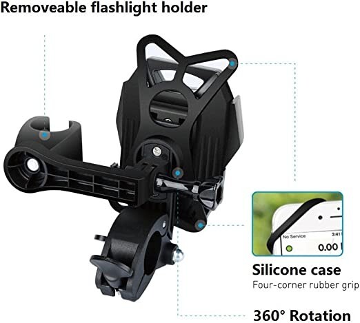 360-Degrees Rotatable Universal Bicycle Mount Phone Holder