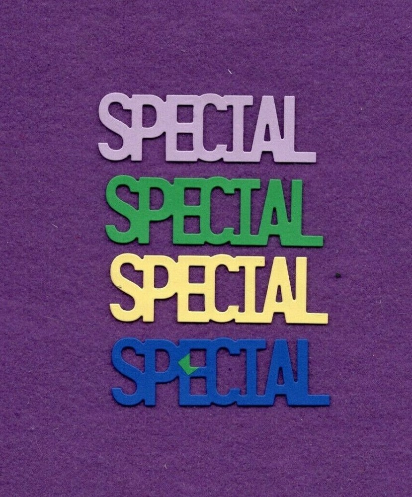 SPECIAL # 7 die cuts scrapbook cards