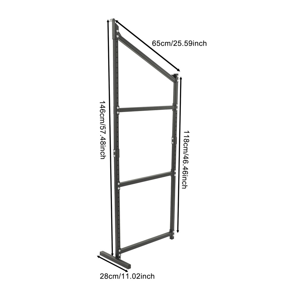 2 Pack Container Shelving Bracket Set, 3-Tier Cargo Storage Shelf Brackets