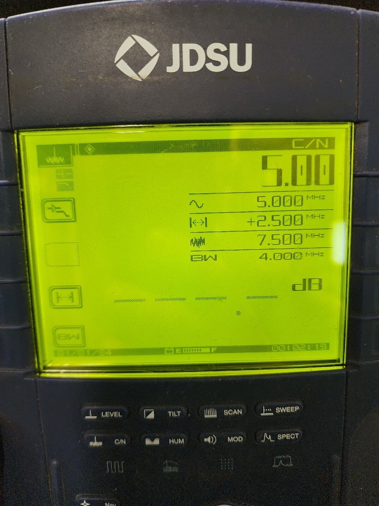 JDSU Acterna SDA-5000 ~ Stealth Digital CATV Sweep Analyzer ~ No Power Supply