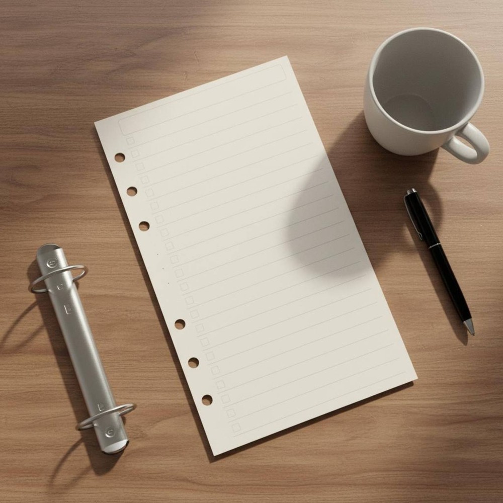 80 Sheets Binder Refill Paper Refillable Notebook Filler Sheets for Journalers