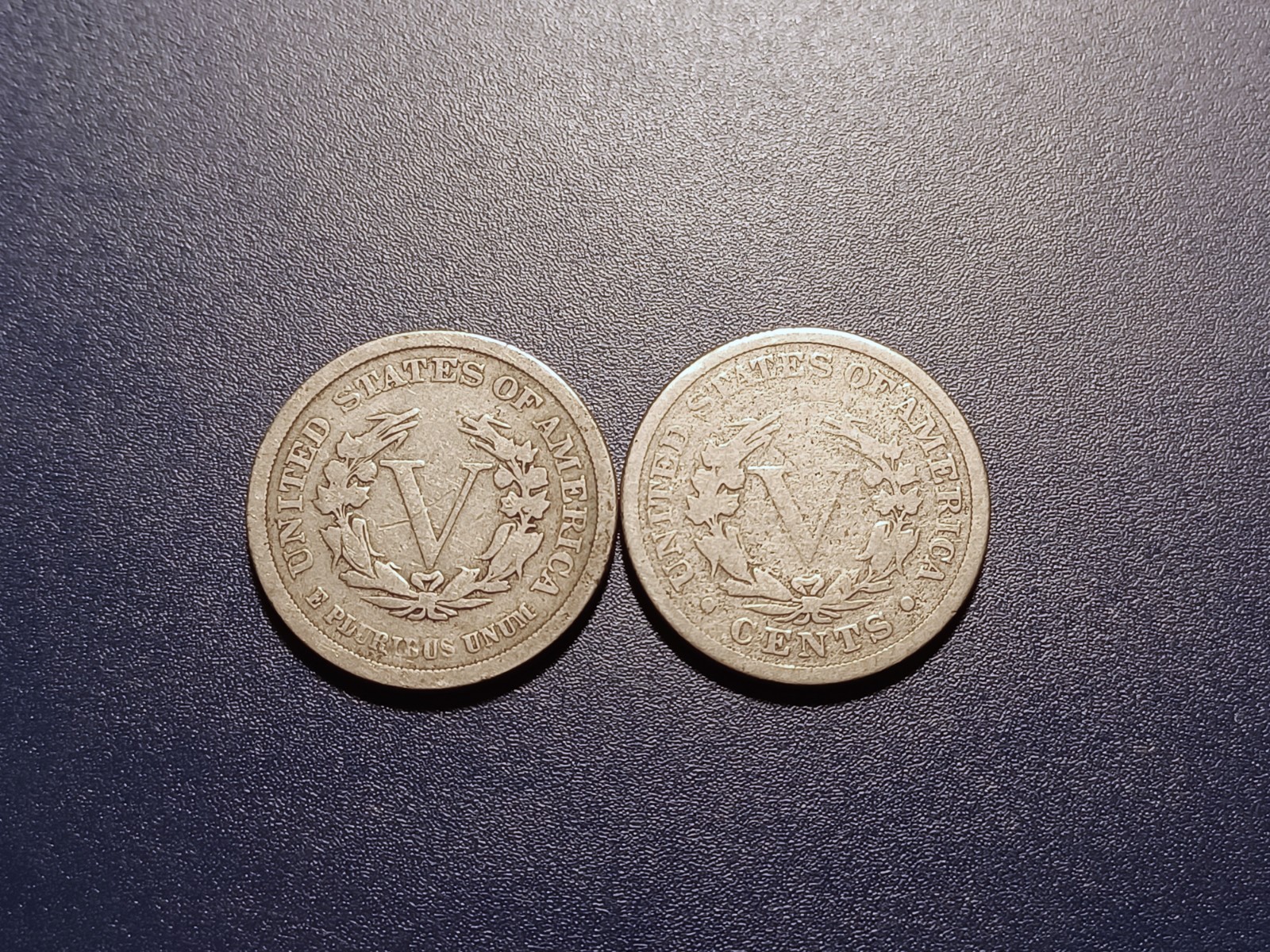 Good 1883 No/Cents & W/C Liberty Head Nickels