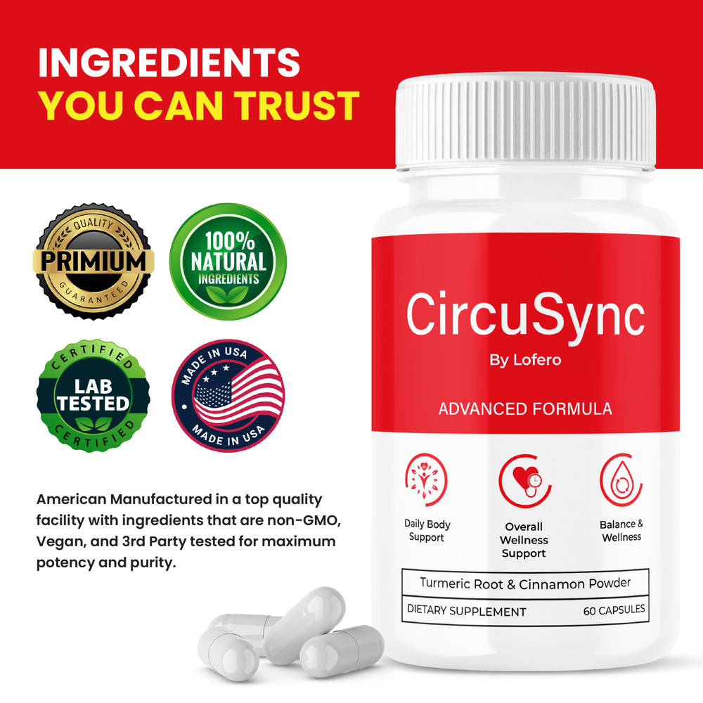 (3 Pack) CircuSync Advanced Blood Support Formula Supplement Circu Sync (180ct)