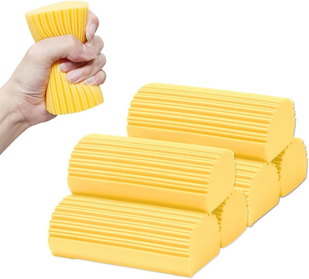 6 Pack Damp Clean Duster Sponge Dusting Sponge Duster Housekeeping Reusable