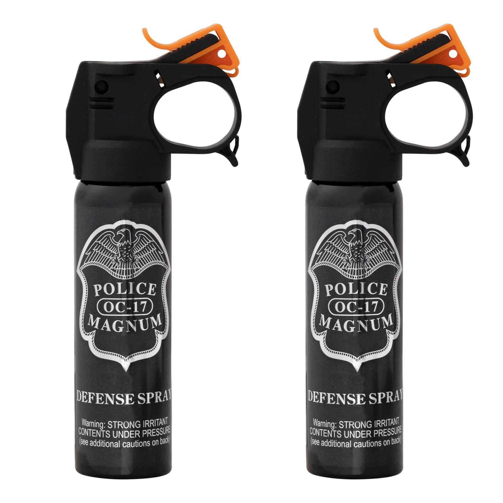 2 POLICE MAGNUM Pepper Spray 4oz FireMaster Fogger Home Defense Protection OC