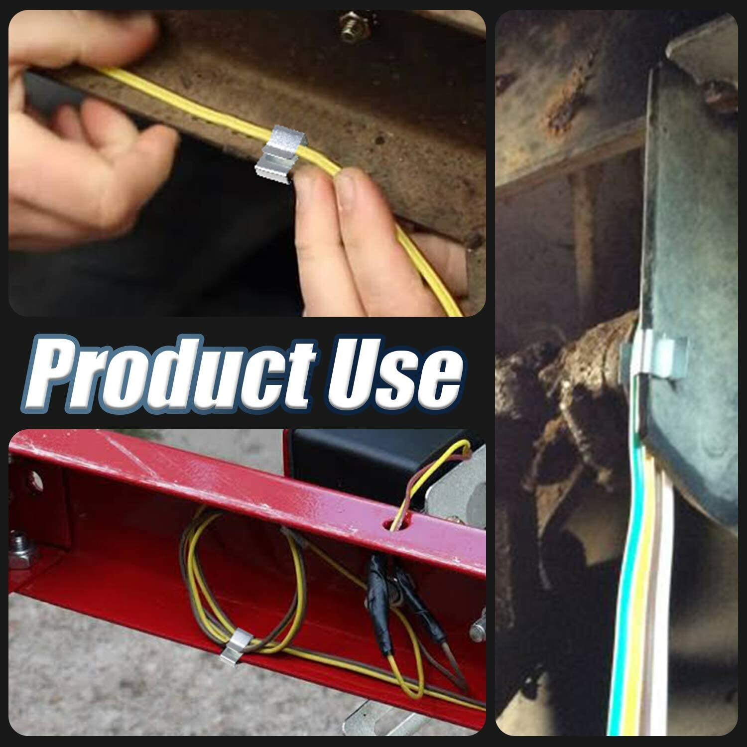 25PCS Trailer Wiring Clips- Attach Wiring to Frame - Hide & Protect Spring Steel