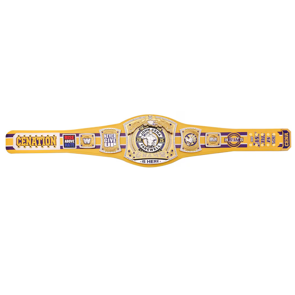 Cena Farewell Tour 2025 Bakersfield Spinner Championship Replica Title Belt