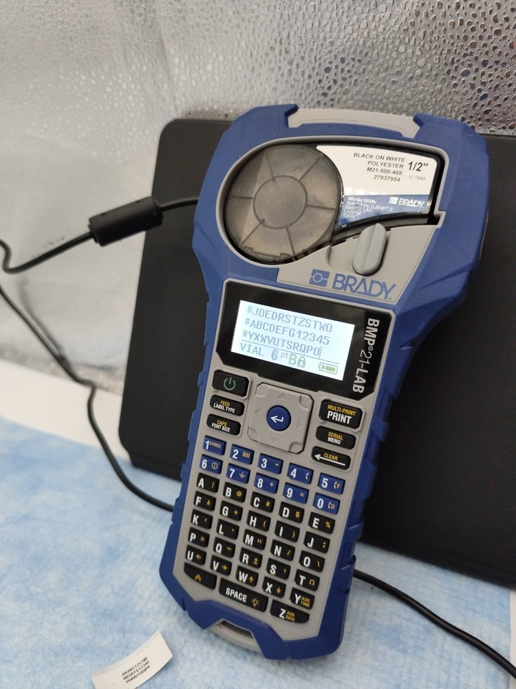 BMP 21 lab label printer Working Tested