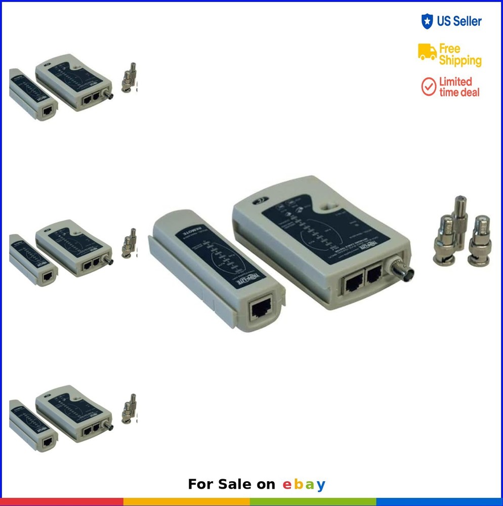 Network Cable Continuity Tester for Cat5 Cat6 Phone Coax Cable Assemblies