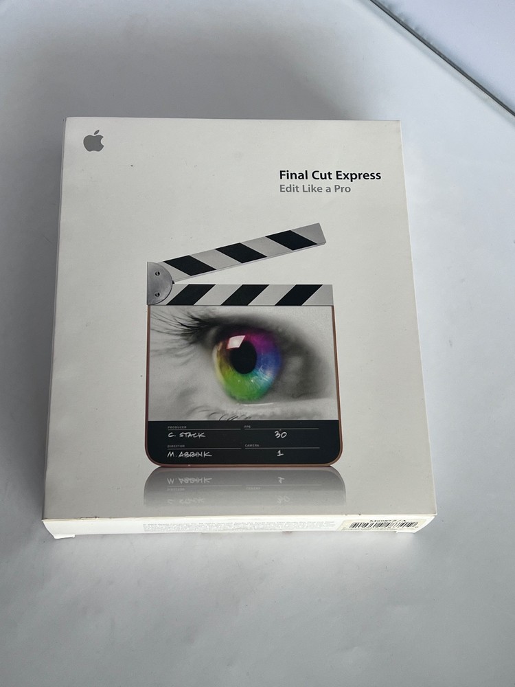 Vintage Apple Final Cut Express - Edit Like A Pro.