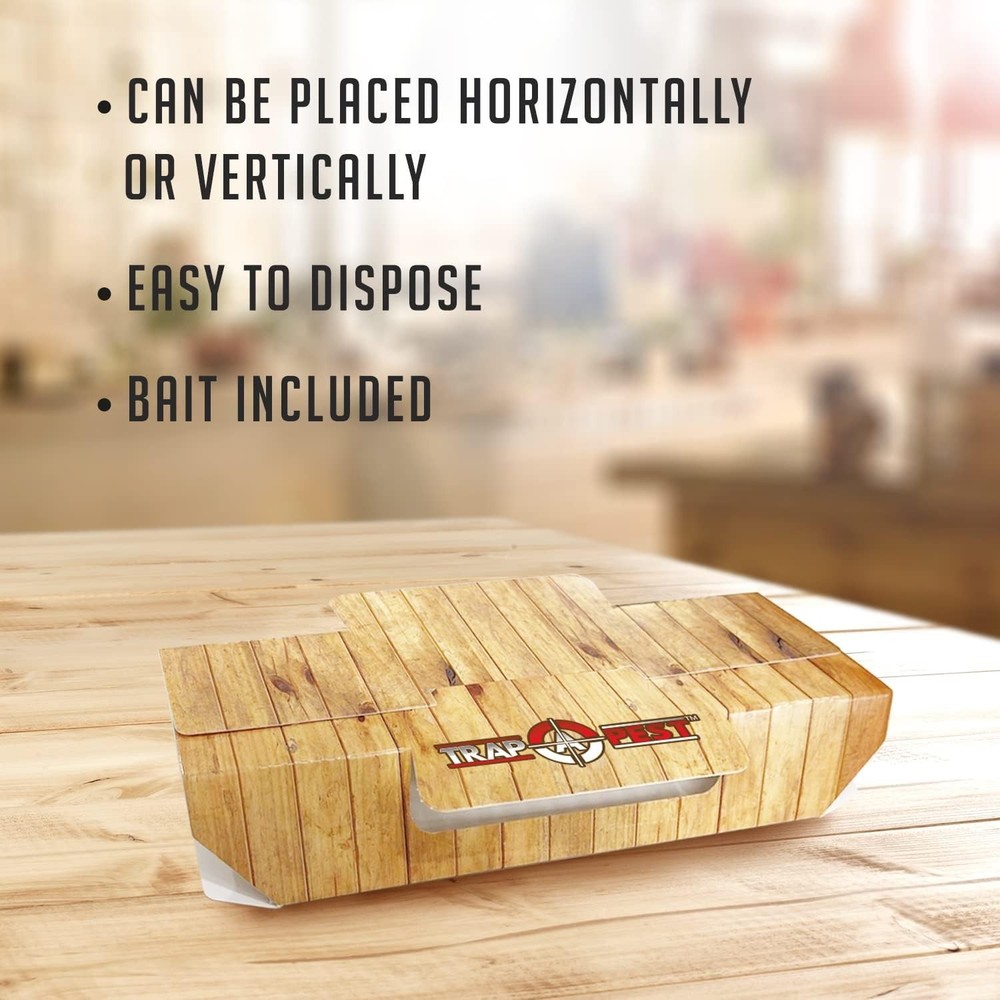 Non-Toxic 18 Pack Indoor Roach Traps - Effective & Easy to Use Bug Solution