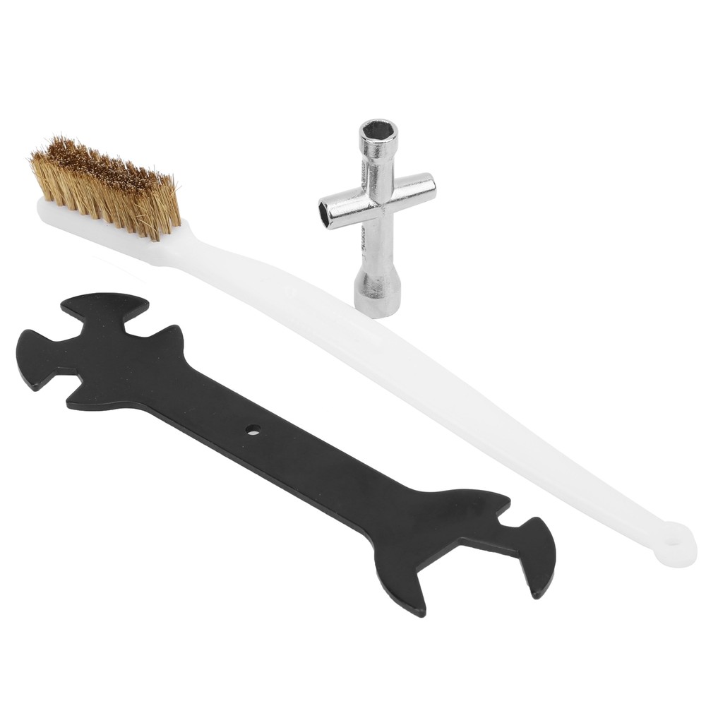 3Pcs 3D Printer Cleaning Tool Set Wrench + Mini Socket + Nozzle Brush Kit