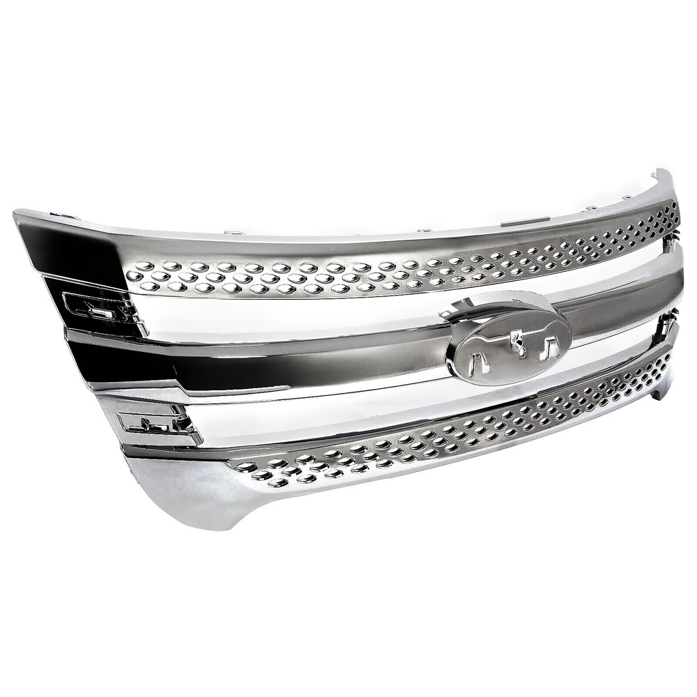 For Explorer 2011-2015 Chrome Front Bumper Upper Grille Assembly For FO1200533