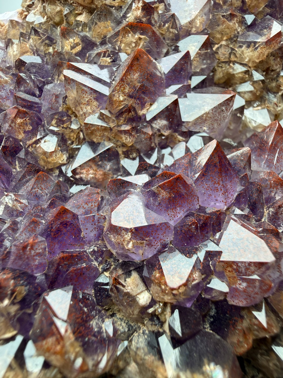 COLLECTORS!! Hematite included Amethyst plate - Blue Point Mine- Thunder Bay, CA