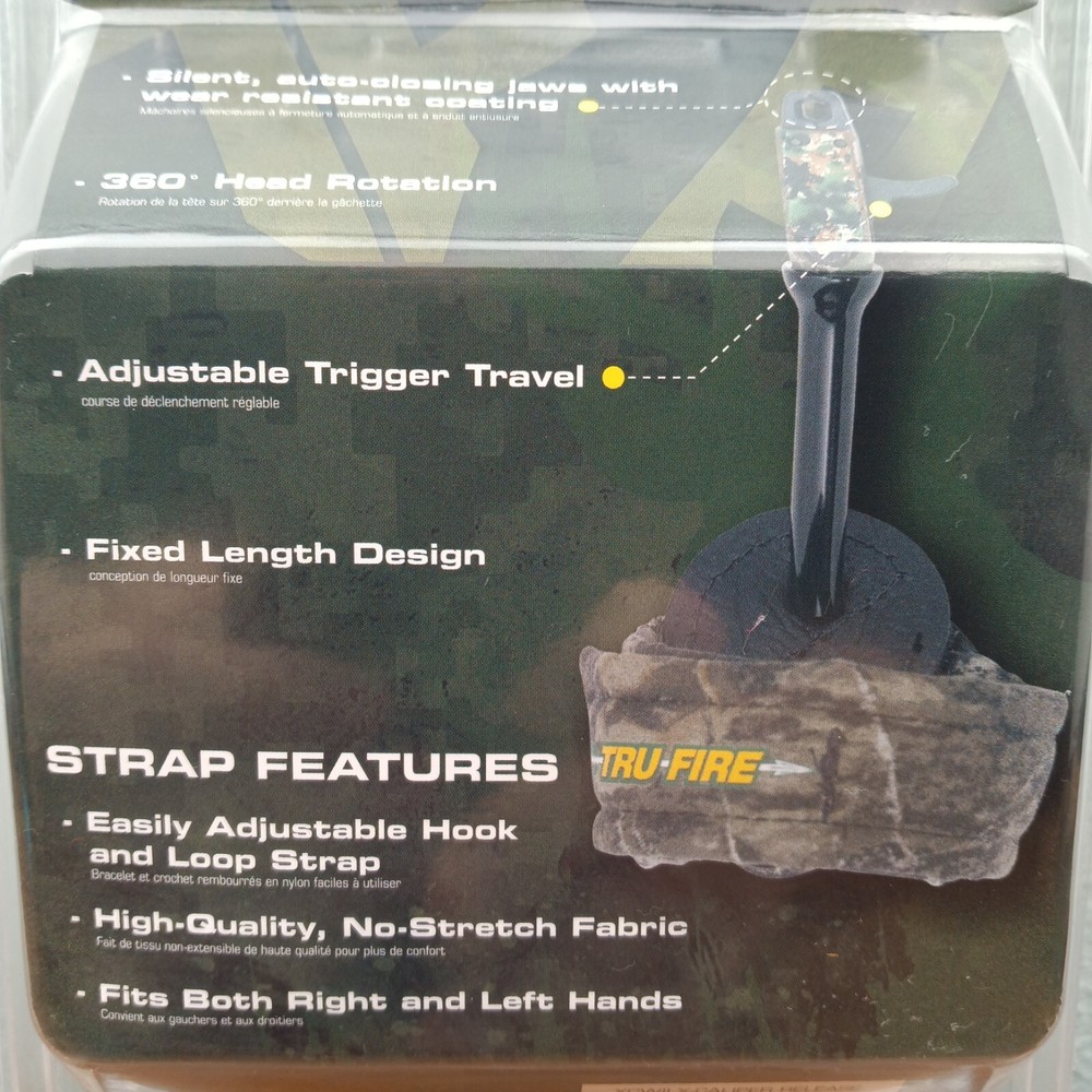 Archery Wrist Trigger Release TRUFIRE® X-Caliper II Powerstrap 360° Adjustable