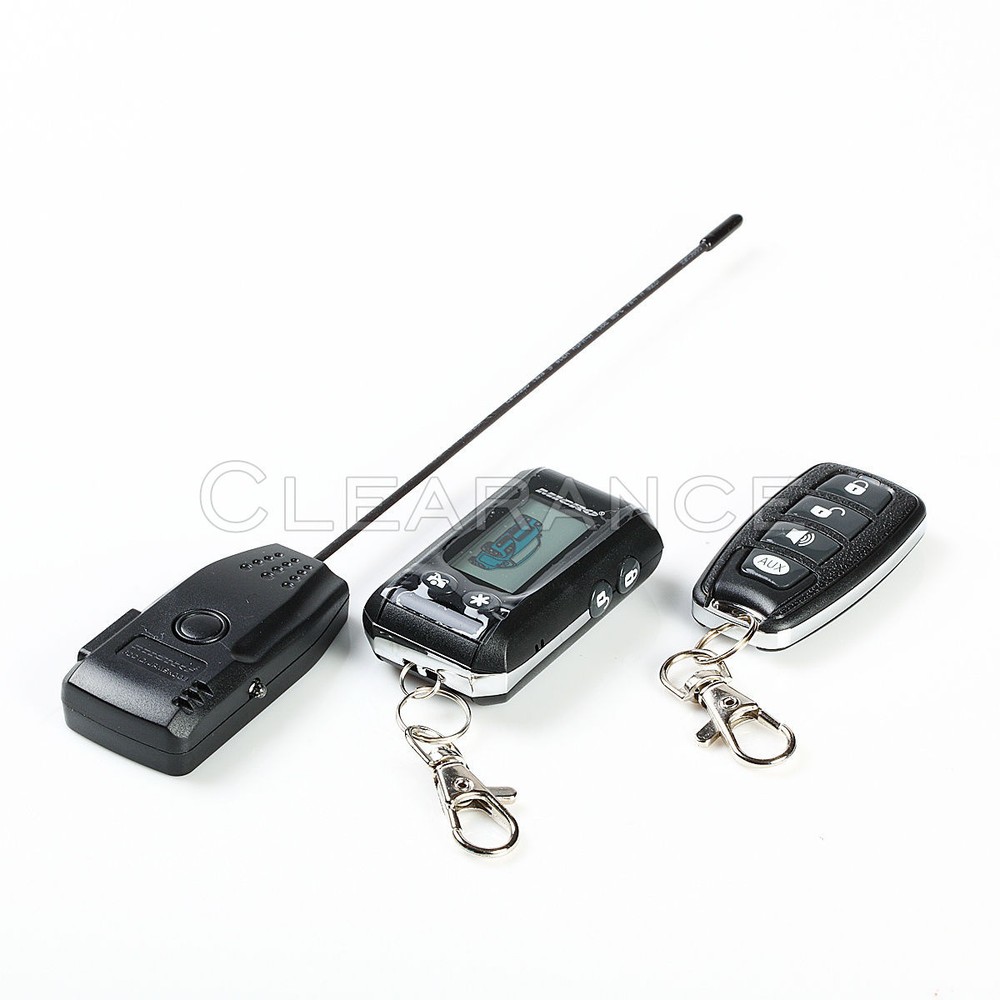 Two Way Micro Car Alarm LCD Remote Control