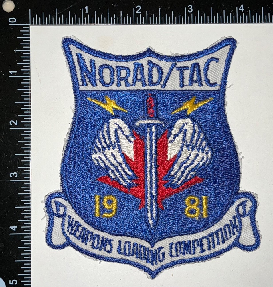 Cold War 1981 USAF US Air Force NORAD TAC Weapons Loading Competition Patch