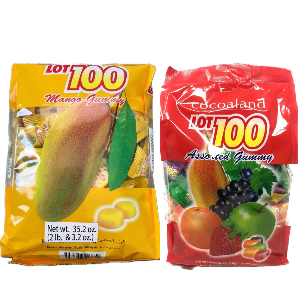 1 Pack - 35.2oz Fruit Flavored Gummy Candy by Cocoaland - Mango or Assorted