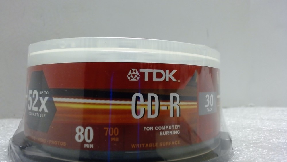 TDK  (CD-R  Disks) 30-Pack