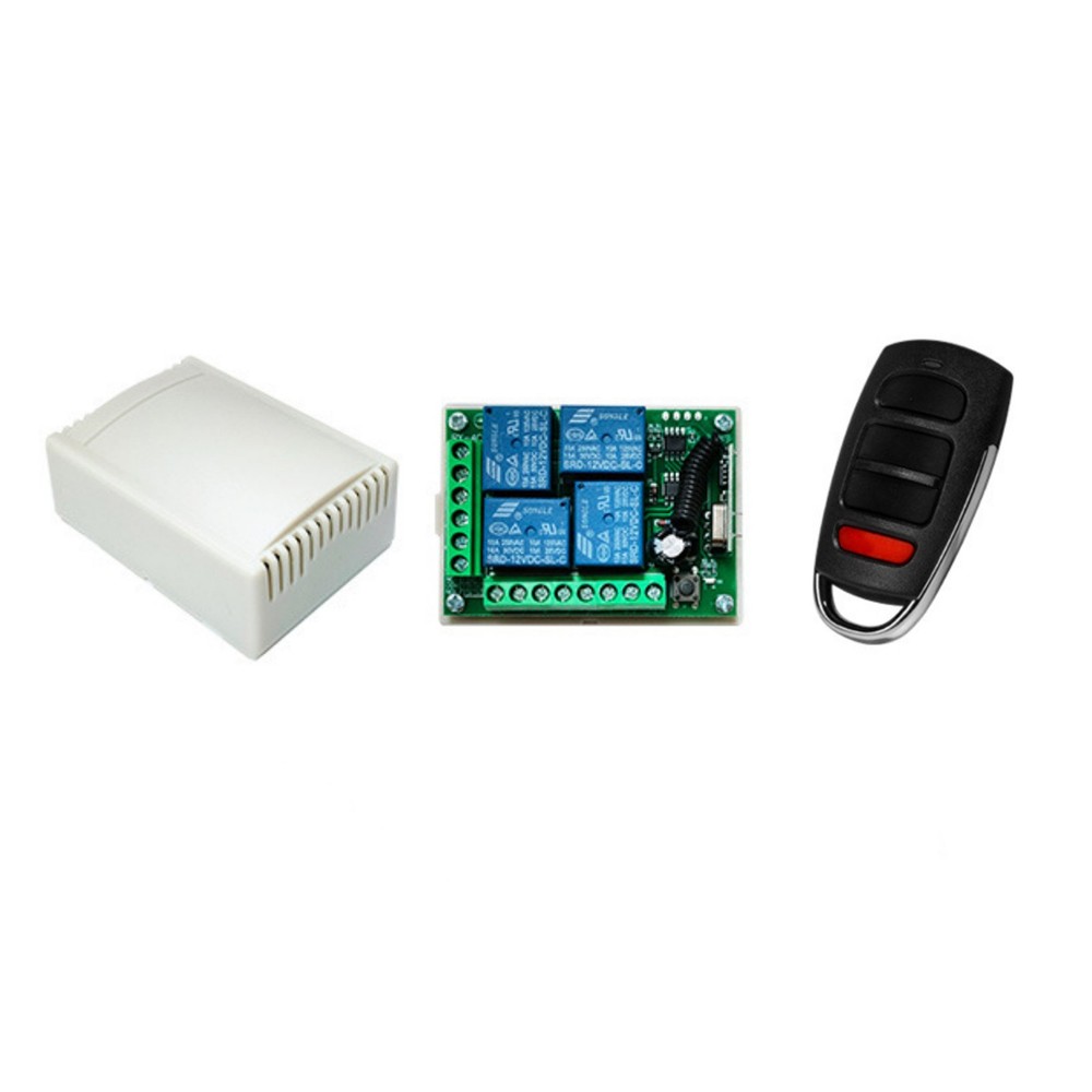New 4CH Channel Relay Remote Control Switch Transmitter+1* Receiver