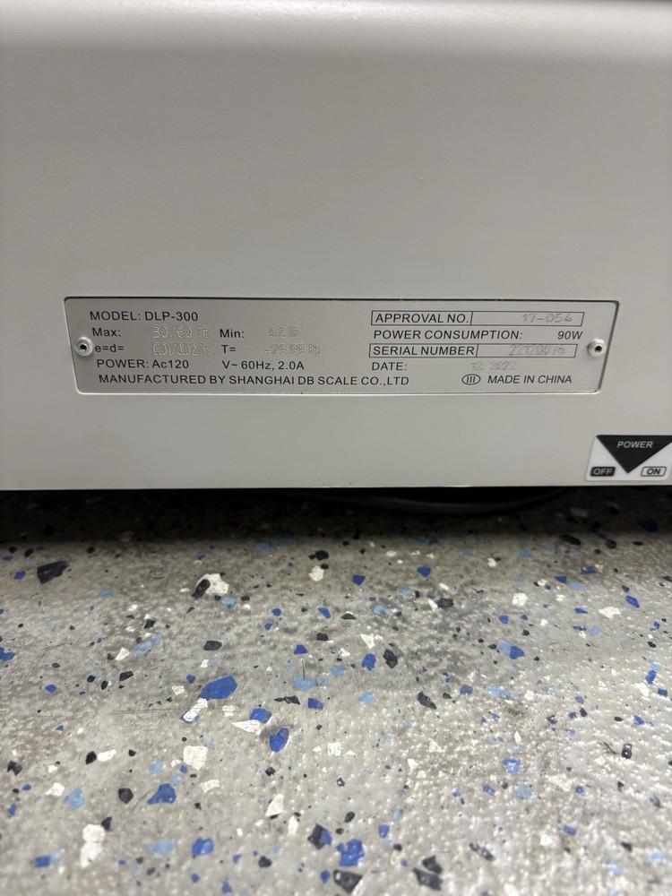 ⭐️VISIONTECHSHOP DLP-300 POLE LABEL PRINTING COMPUTING DELI RETAIL TABLE SCALE