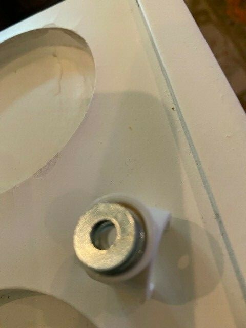 5 Plastic 5/8 inch clips for the underside of your TV tray tables