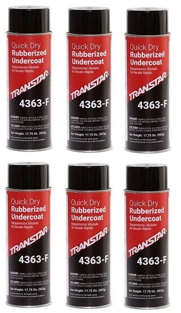 Transtar 4363-F Quick Dry Rubberized Undercoating Aerosol (6 Pack)