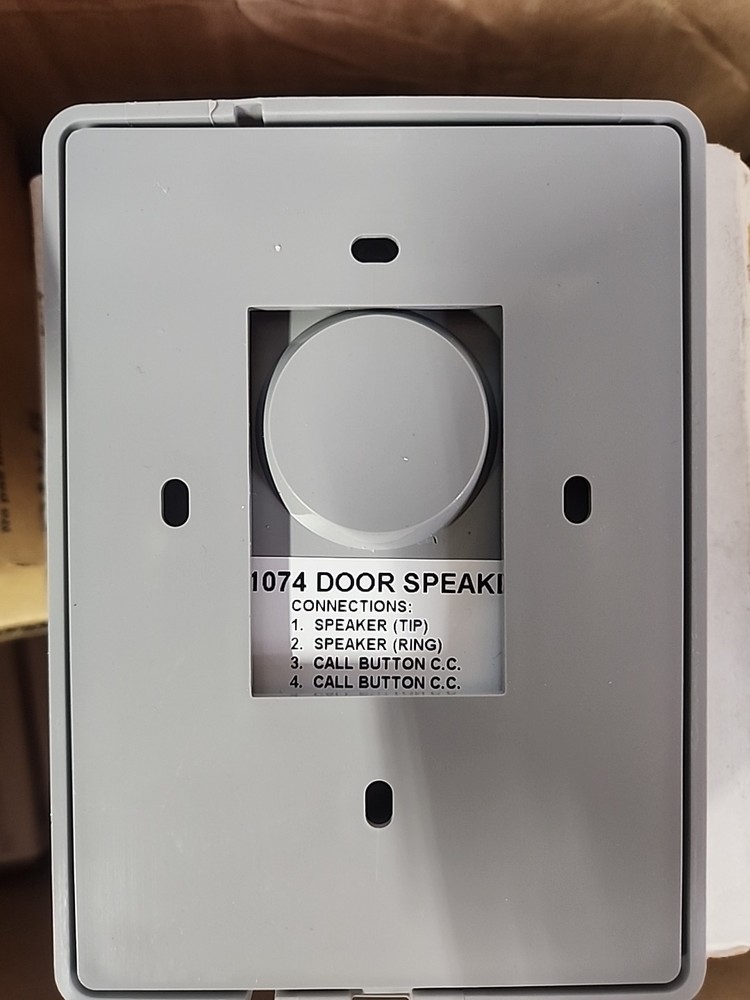 Valcom V-1074 Talkback Doorplate Surface Speaker- Gray