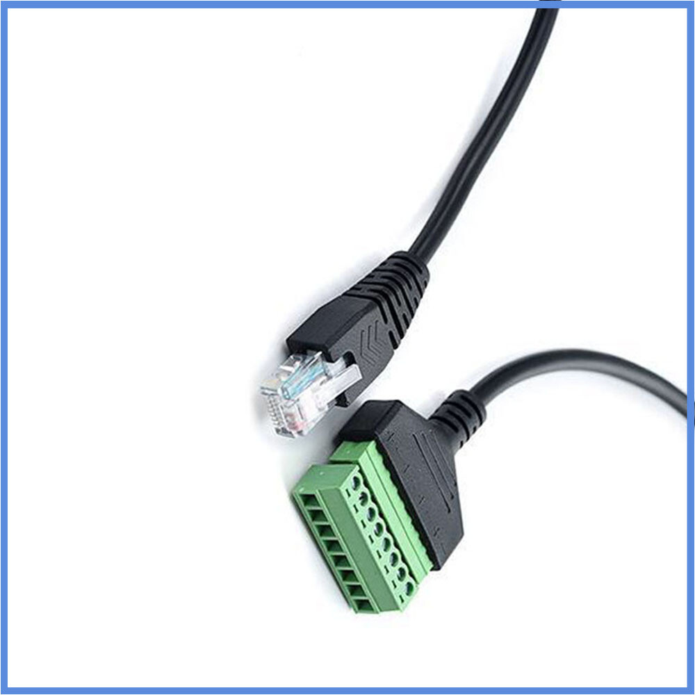 Network RJ45 revolution terminal 8-core extension cable adapter cable can fixed